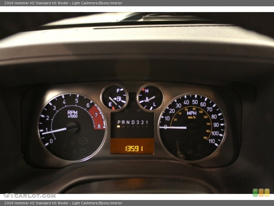 Light Cashmere/Ebony Interior Gauges for the 2009 Hummer H3  #56008590