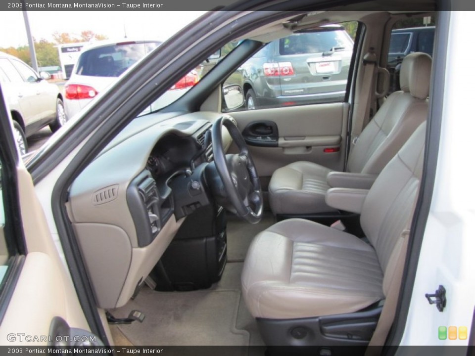 Taupe Interior Photo for the 2003 Pontiac Montana MontanaVision #56009158