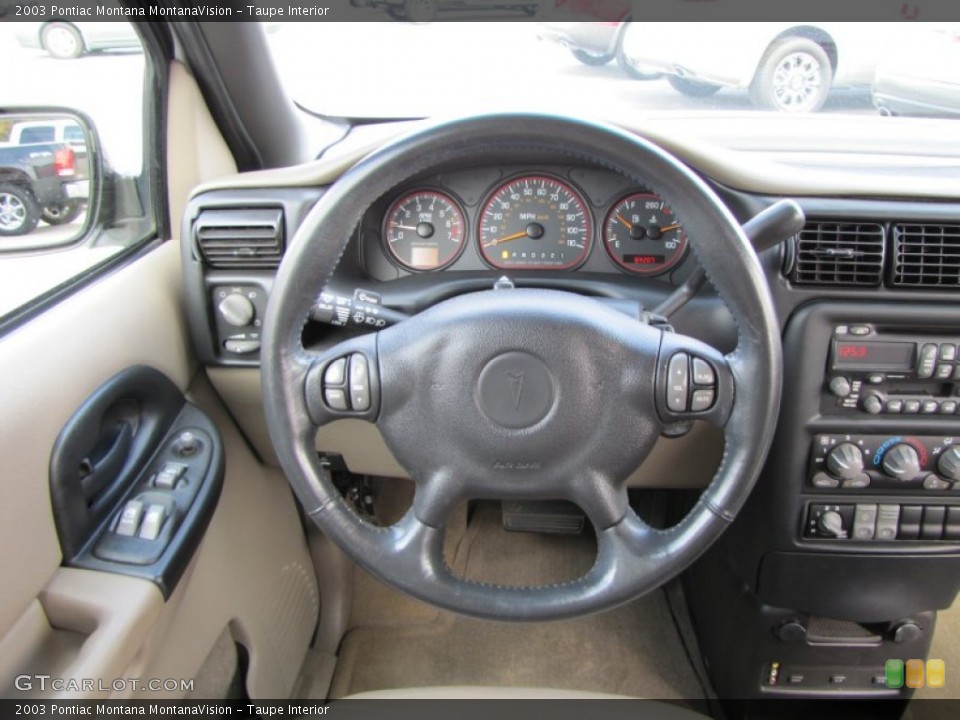 Taupe Interior Steering Wheel for the 2003 Pontiac Montana MontanaVision #56009227