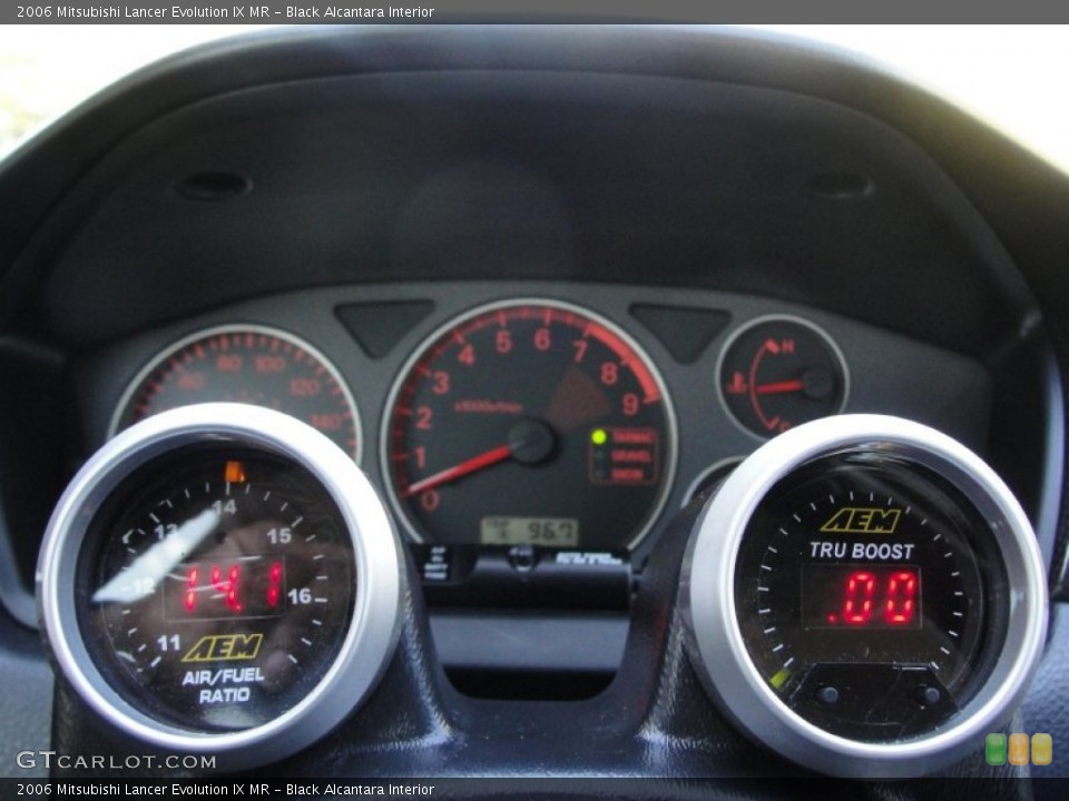 Black Alcantara Interior Gauges for the 2006 Mitsubishi Lancer Evolution IX MR #56009341