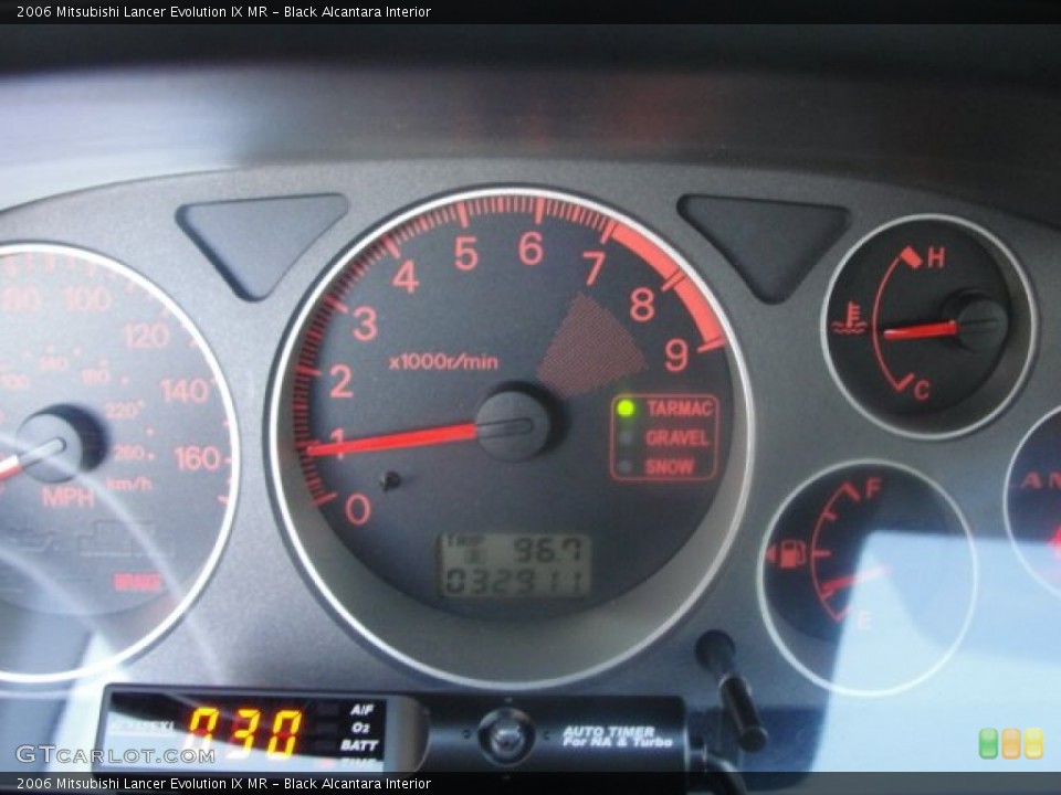Black Alcantara Interior Gauges for the 2006 Mitsubishi Lancer Evolution IX MR #56009347