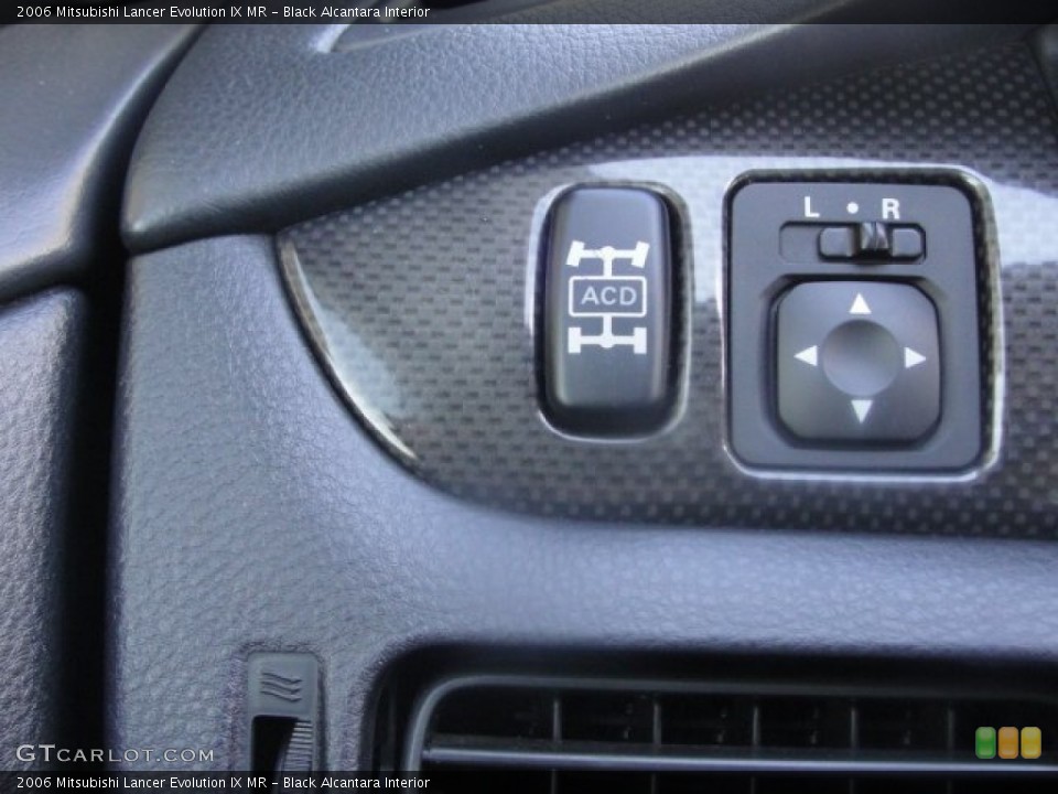 Black Alcantara Interior Controls for the 2006 Mitsubishi Lancer Evolution IX MR #56009371