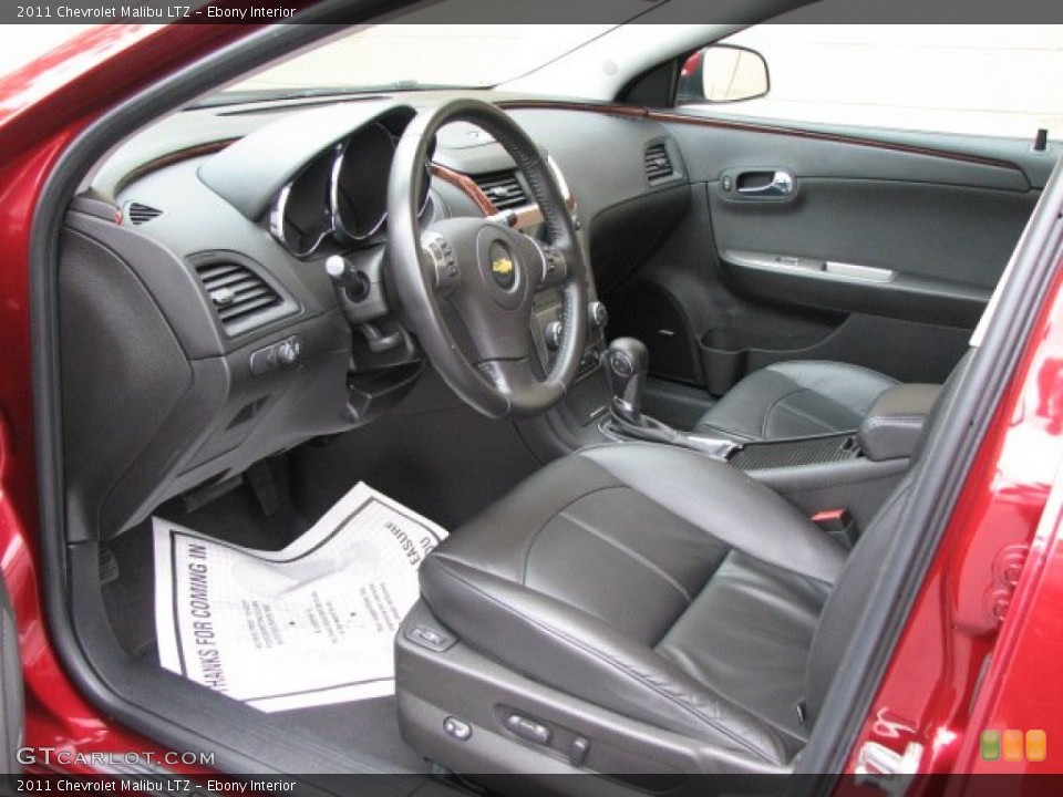 Ebony Interior Photo for the 2011 Chevrolet Malibu LTZ #56010247