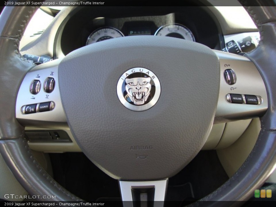 Champagne/Truffle Interior Steering Wheel for the 2009 Jaguar XF Supercharged #56010922
