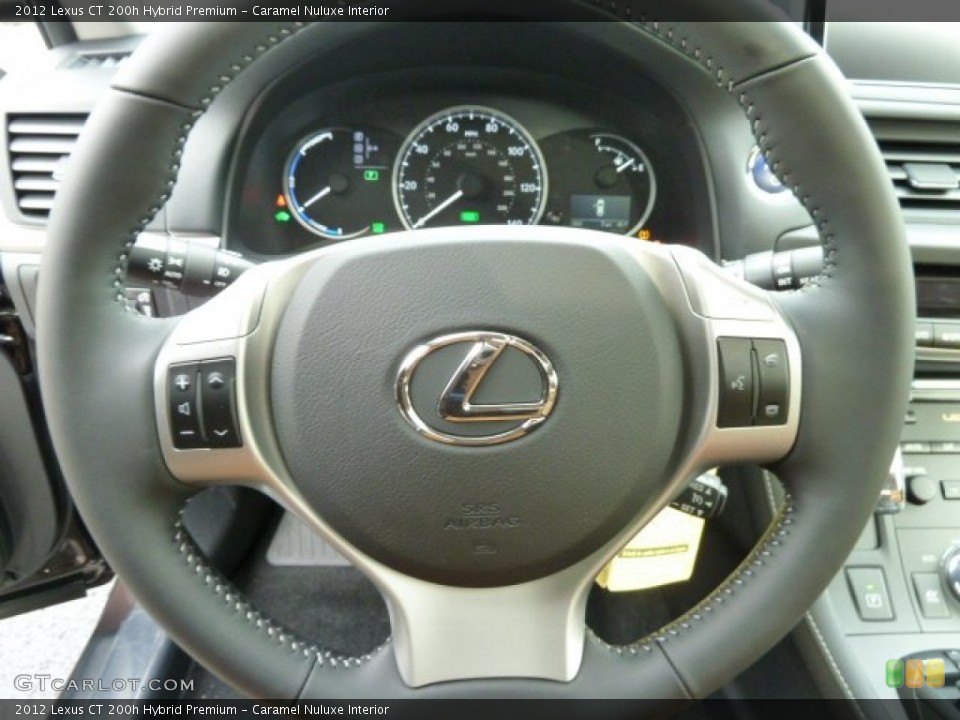 Caramel Nuluxe Interior Steering Wheel for the 2012 Lexus CT 200h Hybrid Premium #56011321