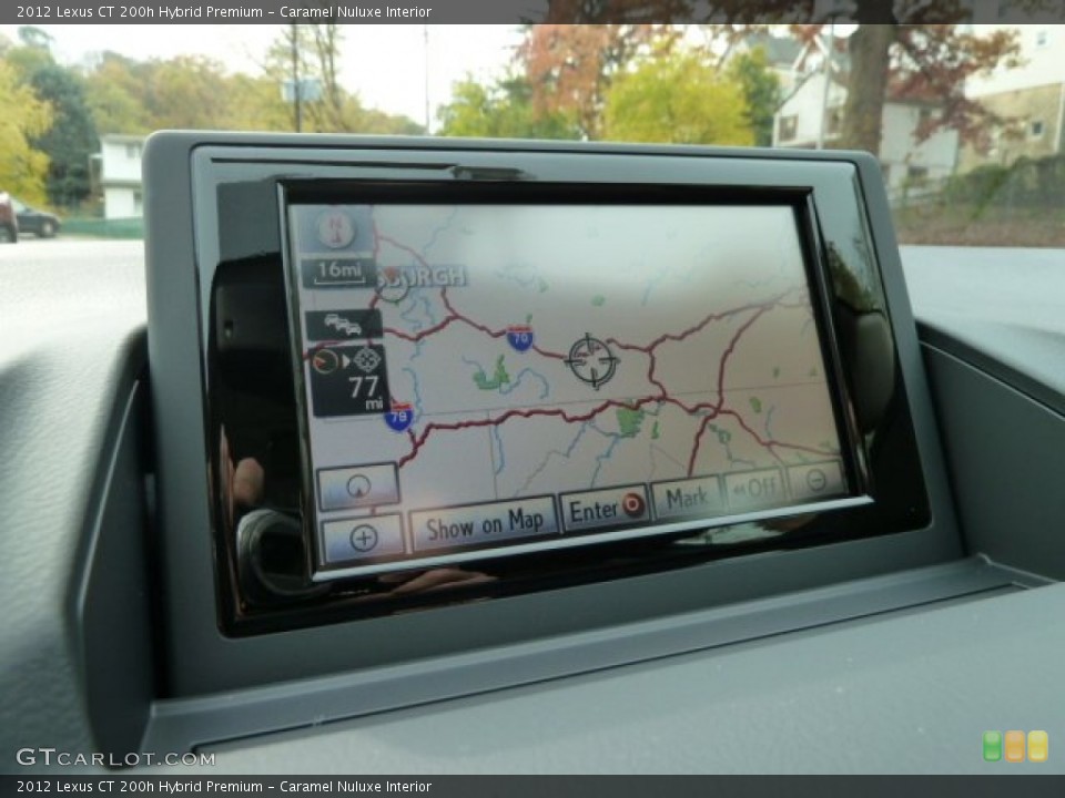 Caramel Nuluxe Interior Navigation for the 2012 Lexus CT 200h Hybrid Premium #56011339