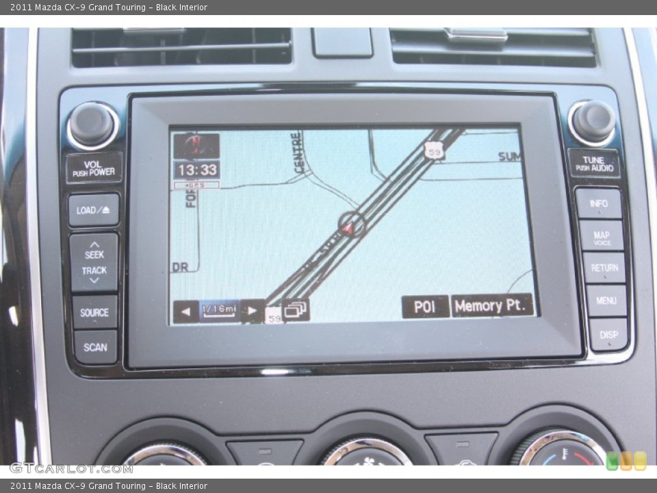 Black Interior Navigation for the 2011 Mazda CX-9 Grand Touring #56014472