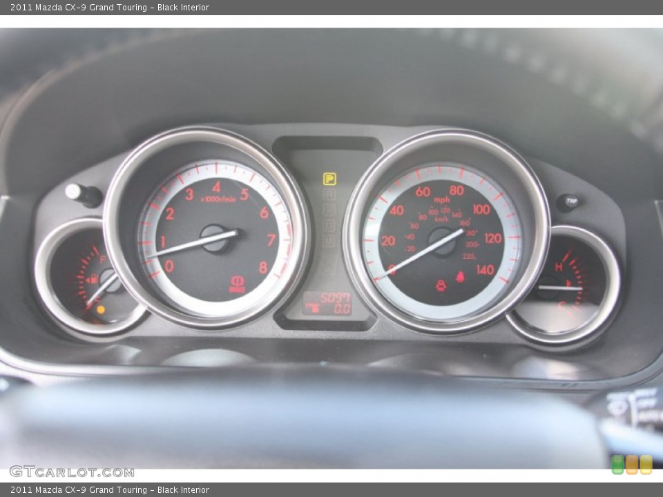 Black Interior Dashboard for the 2011 Mazda CX-9 Grand Touring #56014550