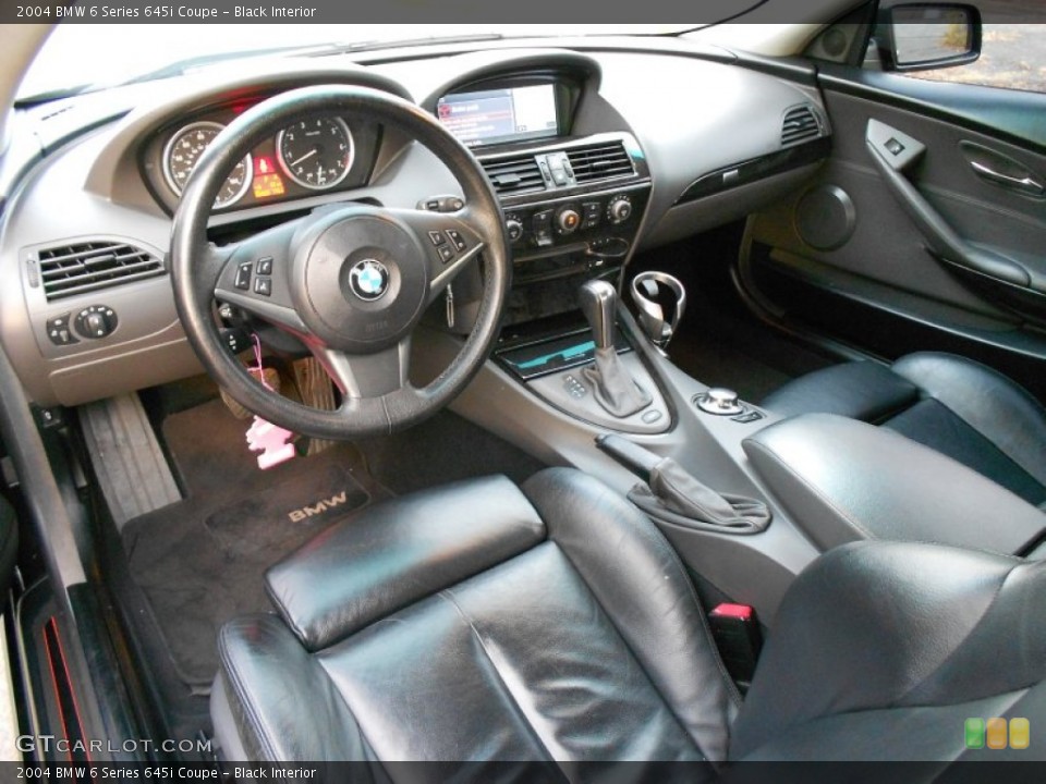 Black 2004 BMW 6 Series Interiors