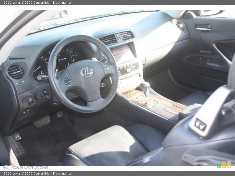 Black Interior Photo for the 2010 Lexus IS 250C Convertible #56016074