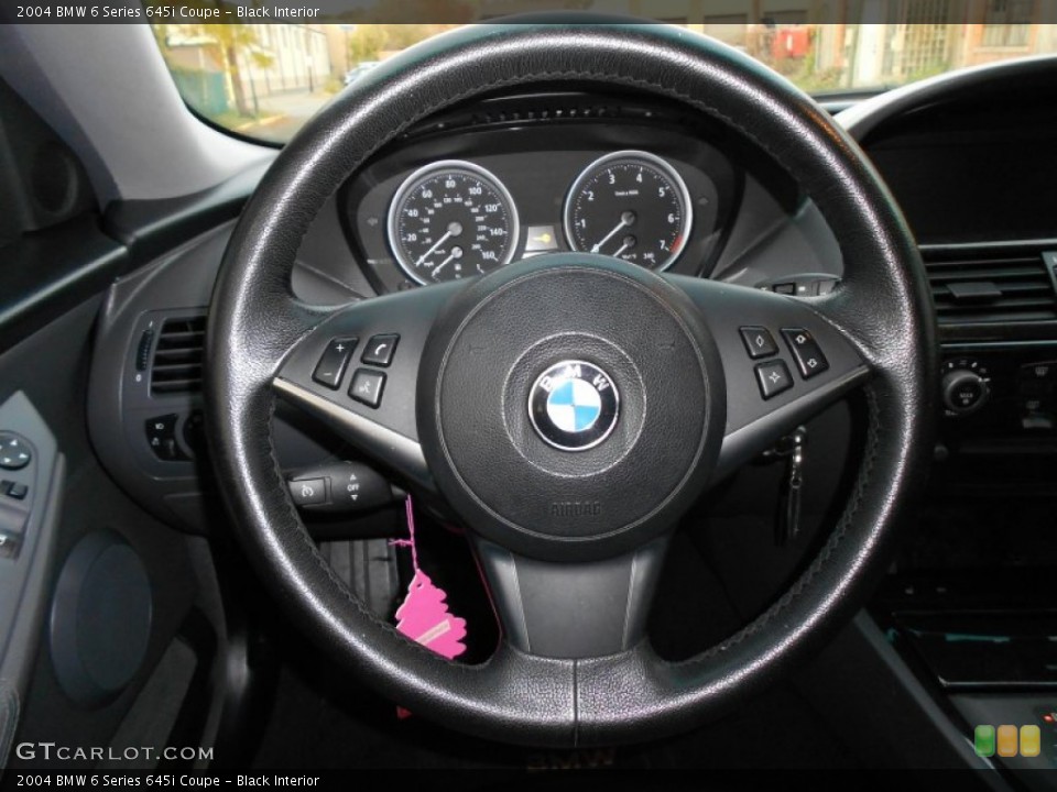 Black Interior Steering Wheel for the 2004 BMW 6 Series 645i Coupe #56016101
