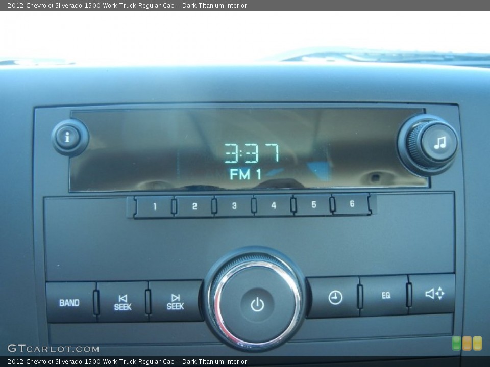 Dark Titanium Interior Audio System for the 2012 Chevrolet Silverado 1500 Work Truck Regular Cab #56017112