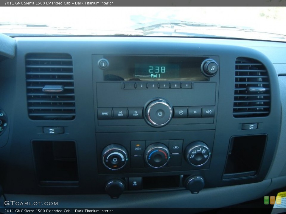 Dark Titanium Interior Controls for the 2011 GMC Sierra 1500 Extended Cab #56017607