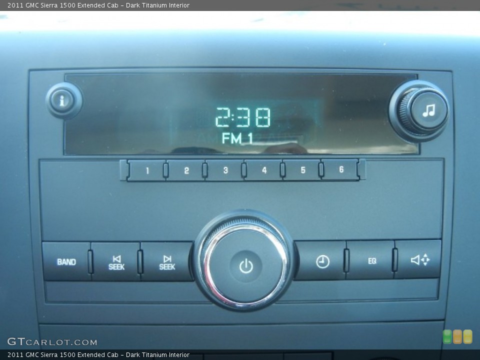 Dark Titanium Interior Audio System for the 2011 GMC Sierra 1500 Extended Cab #56017613