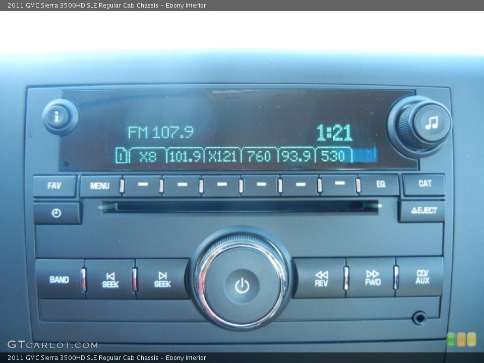 Ebony Interior Audio System for the 2011 GMC Sierra 3500HD SLE Regular Cab Chassis #56017979