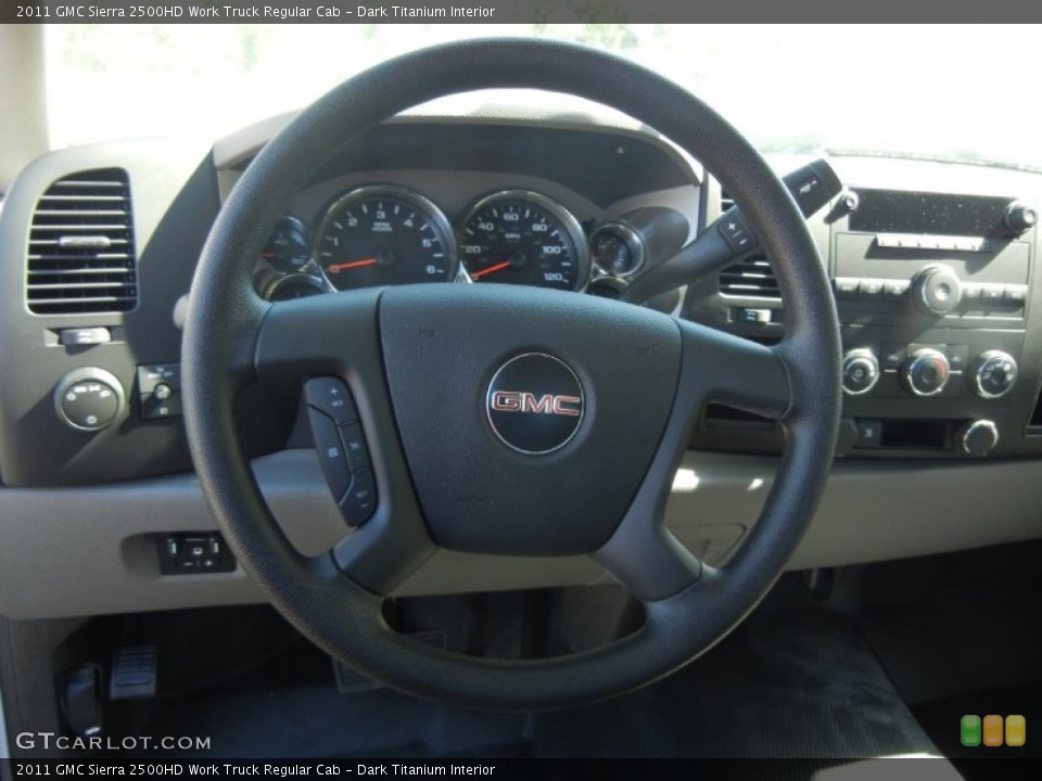Dark Titanium Interior Steering Wheel for the 2011 GMC Sierra 2500HD Work Truck Regular Cab #56018186