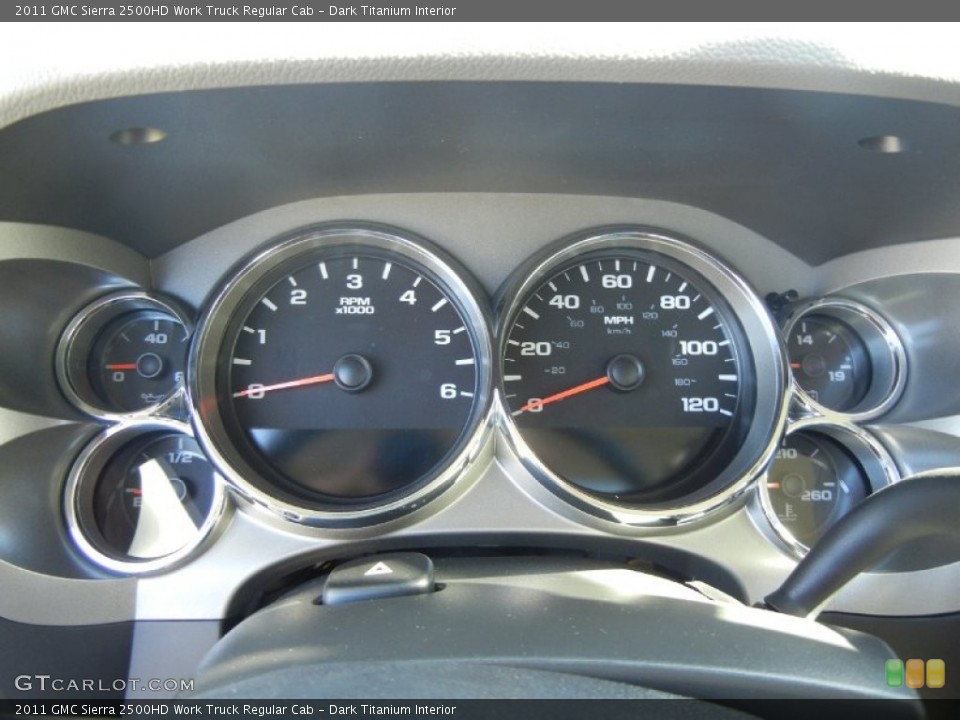 Dark Titanium Interior Gauges for the 2011 GMC Sierra 2500HD Work Truck Regular Cab #56018195
