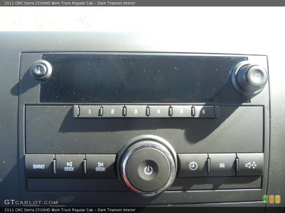 Dark Titanium Interior Audio System for the 2011 GMC Sierra 2500HD Work Truck Regular Cab #56018210