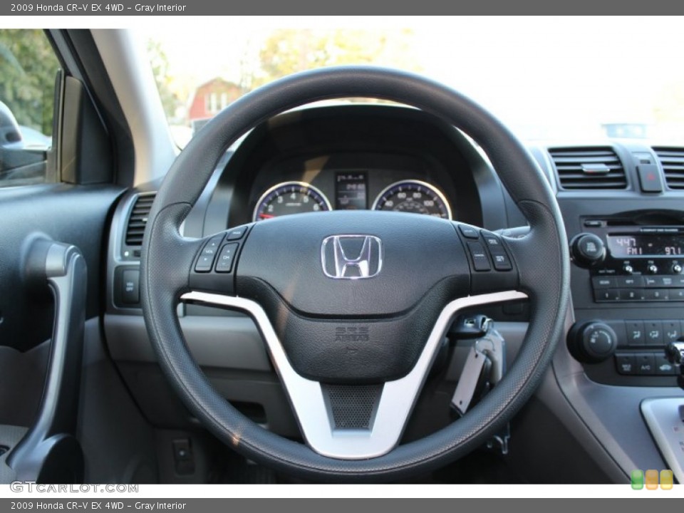Gray Interior Steering Wheel for the 2009 Honda CR-V EX 4WD #56019074