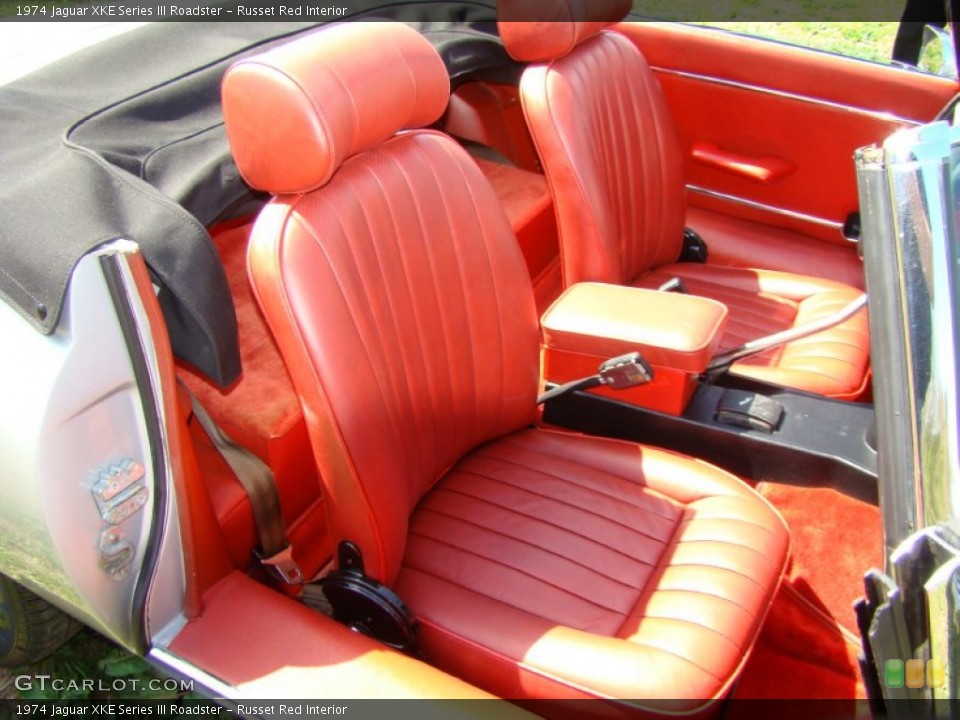 Russet Red Interior Photo for the 1974 Jaguar XKE Series III Roadster #56019800