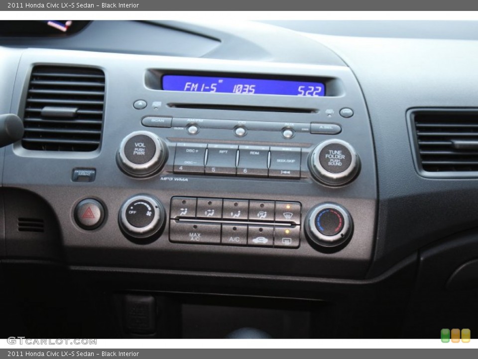 Black Interior Controls for the 2011 Honda Civic LX-S Sedan #56020718