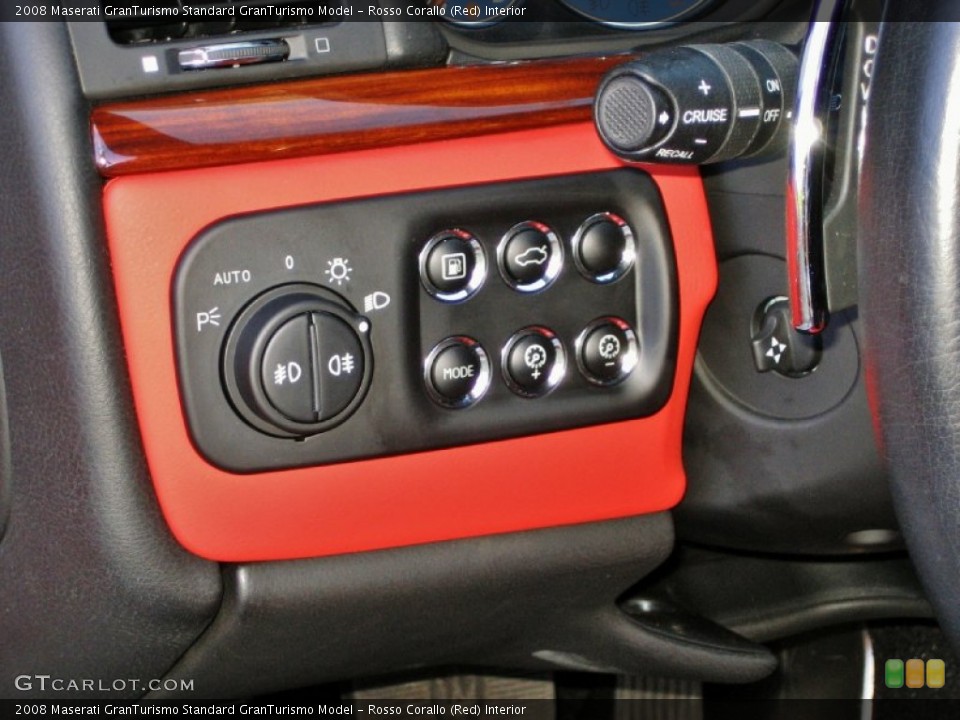 Rosso Corallo (Red) Interior Controls for the 2008 Maserati GranTurismo  #56021696