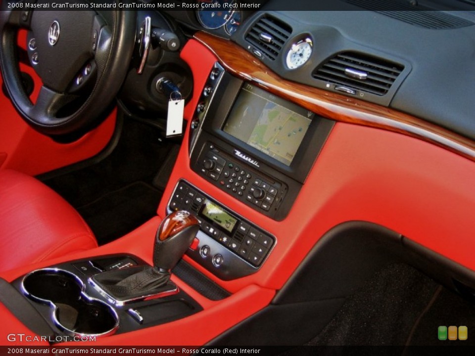 Rosso Corallo (Red) Interior Controls for the 2008 Maserati GranTurismo  #56021714
