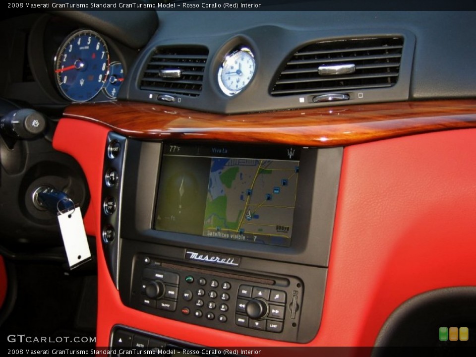 Rosso Corallo (Red) Interior Navigation for the 2008 Maserati GranTurismo  #56021723