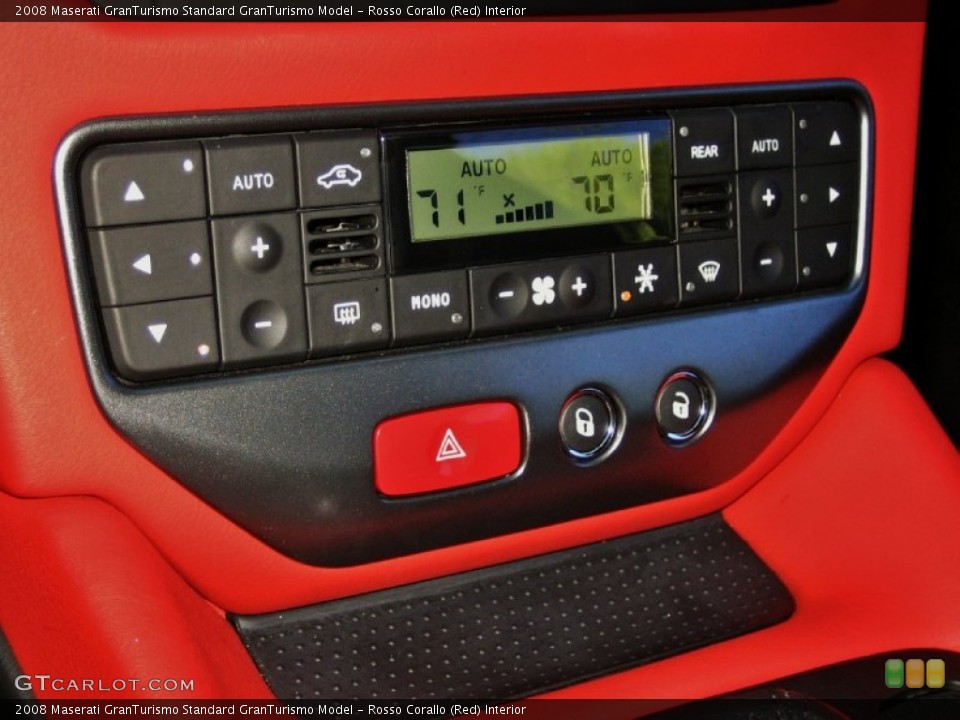 Rosso Corallo (Red) Interior Controls for the 2008 Maserati GranTurismo  #56021732