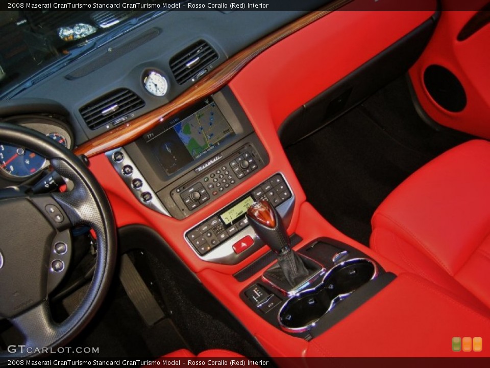 Rosso Corallo (Red) Interior Controls for the 2008 Maserati GranTurismo  #56021753