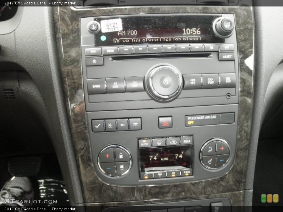 Ebony Interior Audio System for the 2012 GMC Acadia Denali #56022959