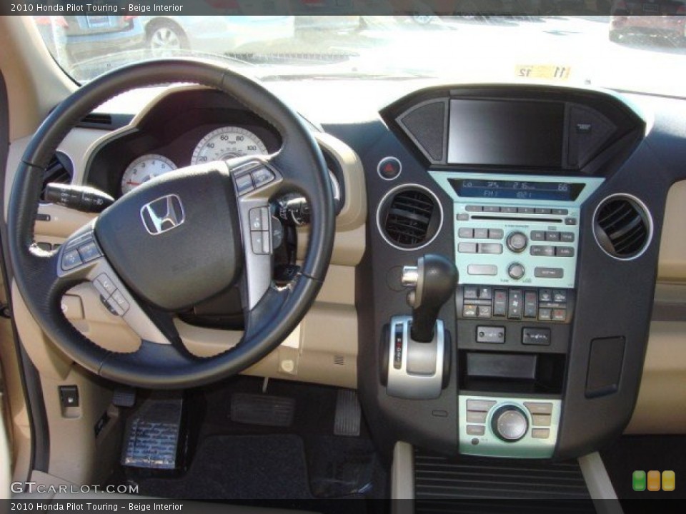 Beige Interior Dashboard for the 2010 Honda Pilot Touring #56024609