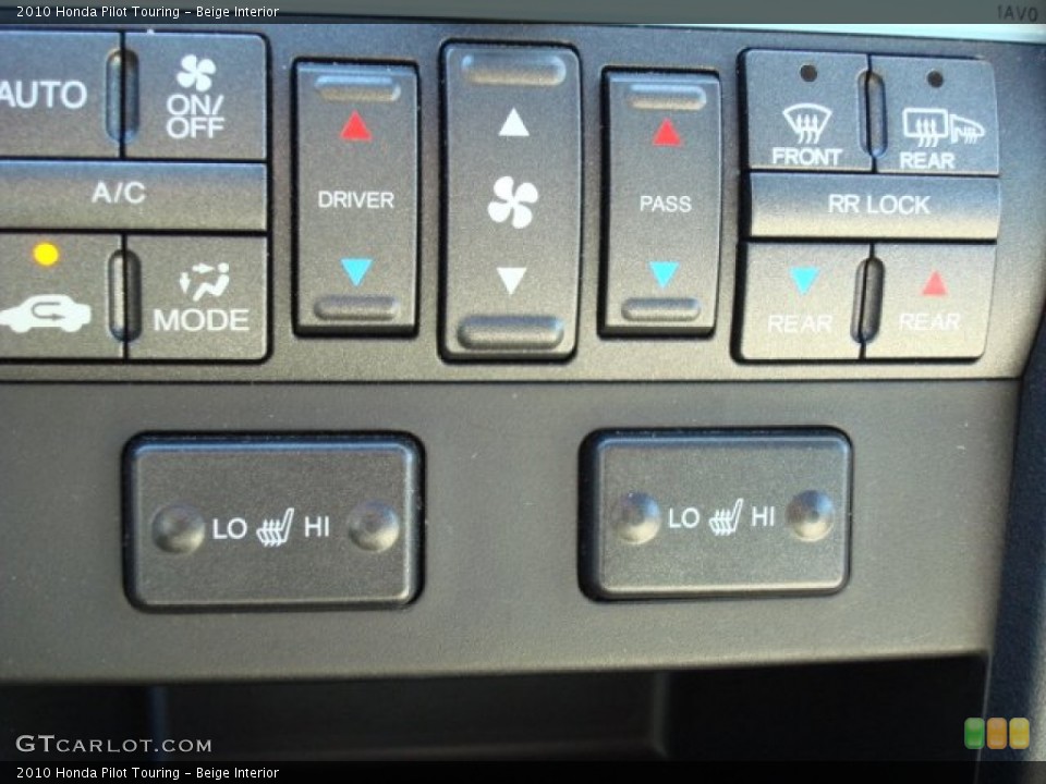 Beige Interior Controls for the 2010 Honda Pilot Touring #56024693