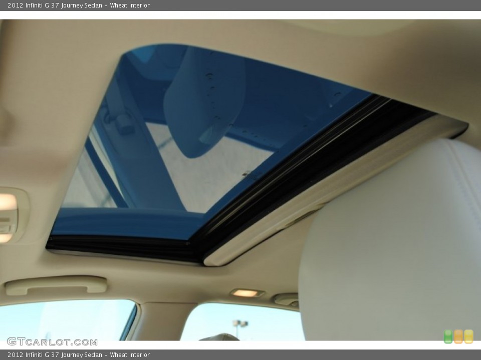 Wheat Interior Sunroof for the 2012 Infiniti G 37 Journey Sedan #56026536