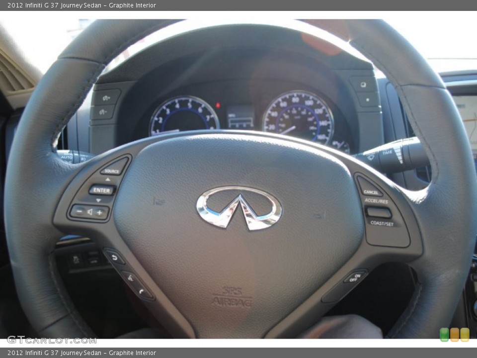 Graphite Interior Steering Wheel for the 2012 Infiniti G 37 Journey Sedan #56026706