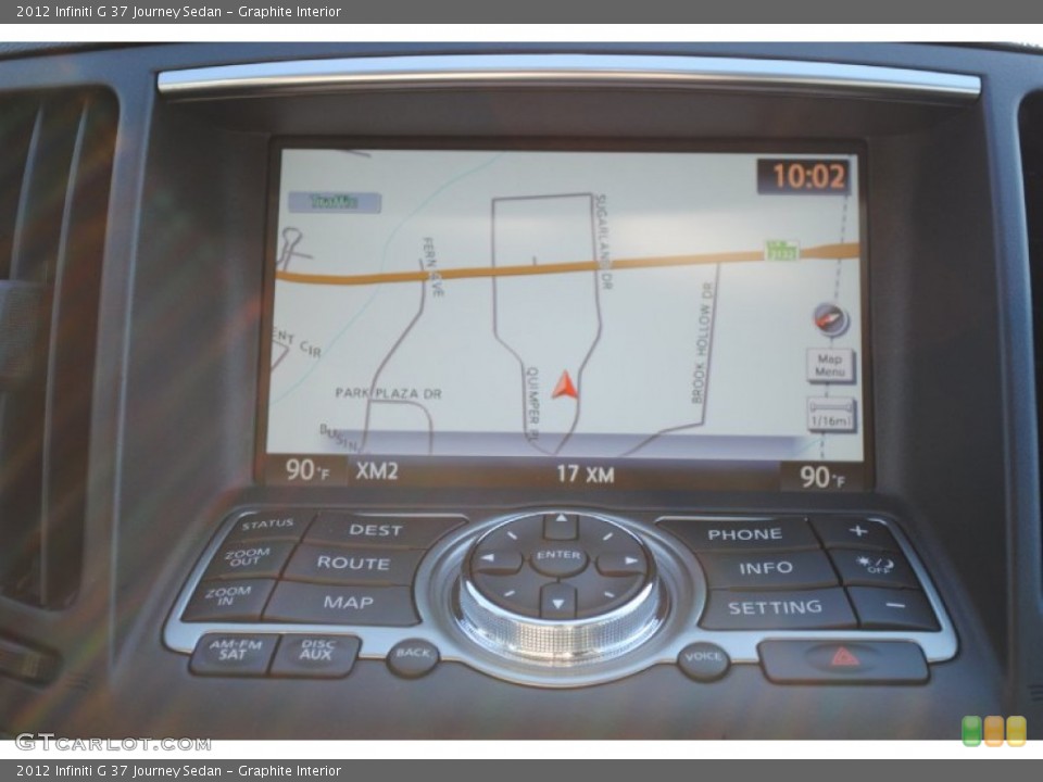 Graphite Interior Navigation for the 2012 Infiniti G 37 Journey Sedan #56026715