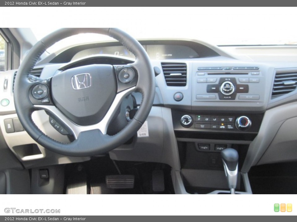 Gray Interior Dashboard for the 2012 Honda Civic EX-L Sedan #56028020