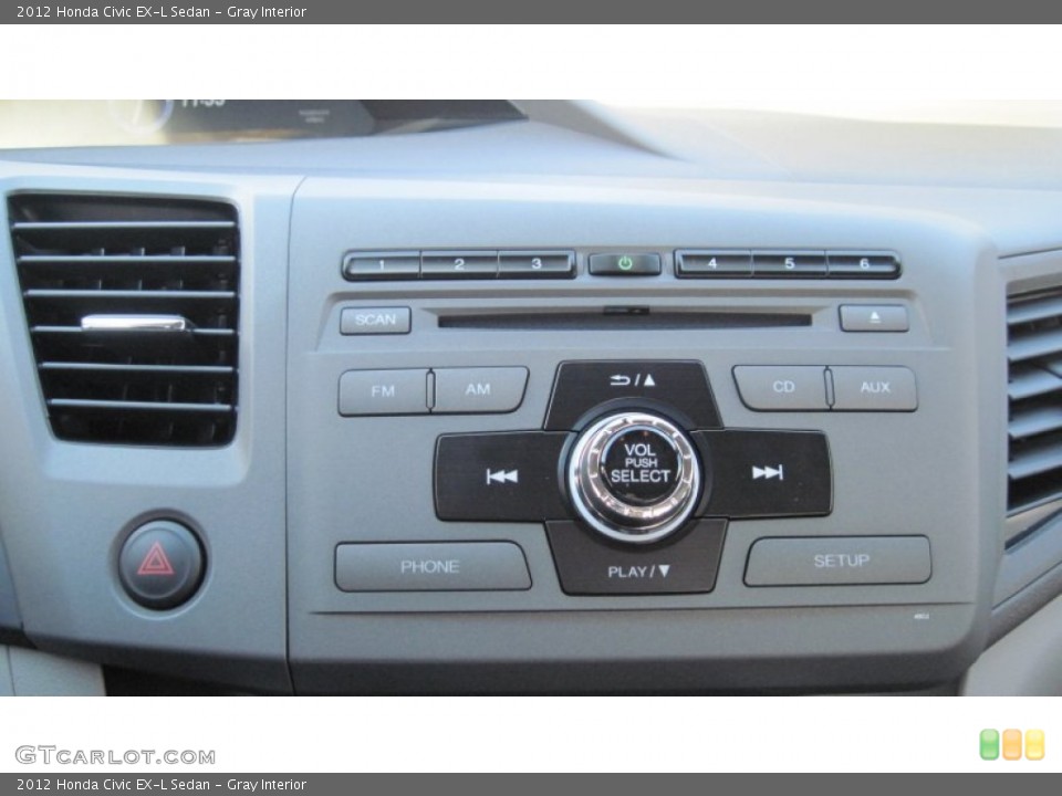 Gray Interior Controls for the 2012 Honda Civic EX-L Sedan #56028041