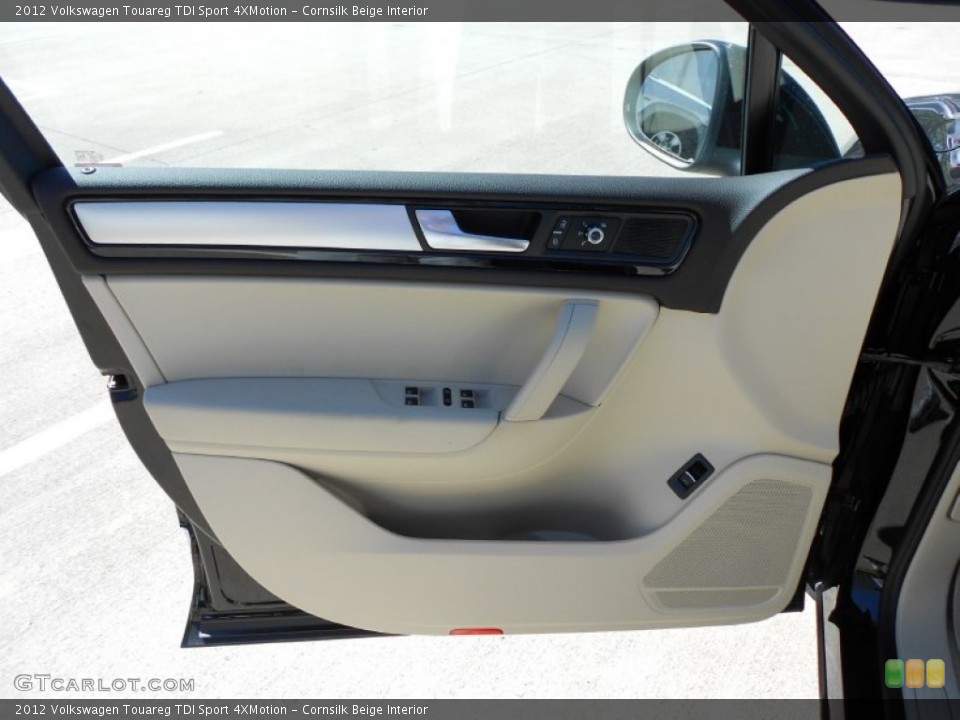 Cornsilk Beige Interior Door Panel for the 2012 Volkswagen Touareg TDI Sport 4XMotion #56028677