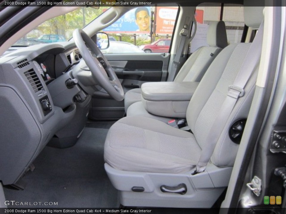 Medium Slate Gray Interior Photo for the 2008 Dodge Ram 1500 Big Horn Edition Quad Cab 4x4 #56028872