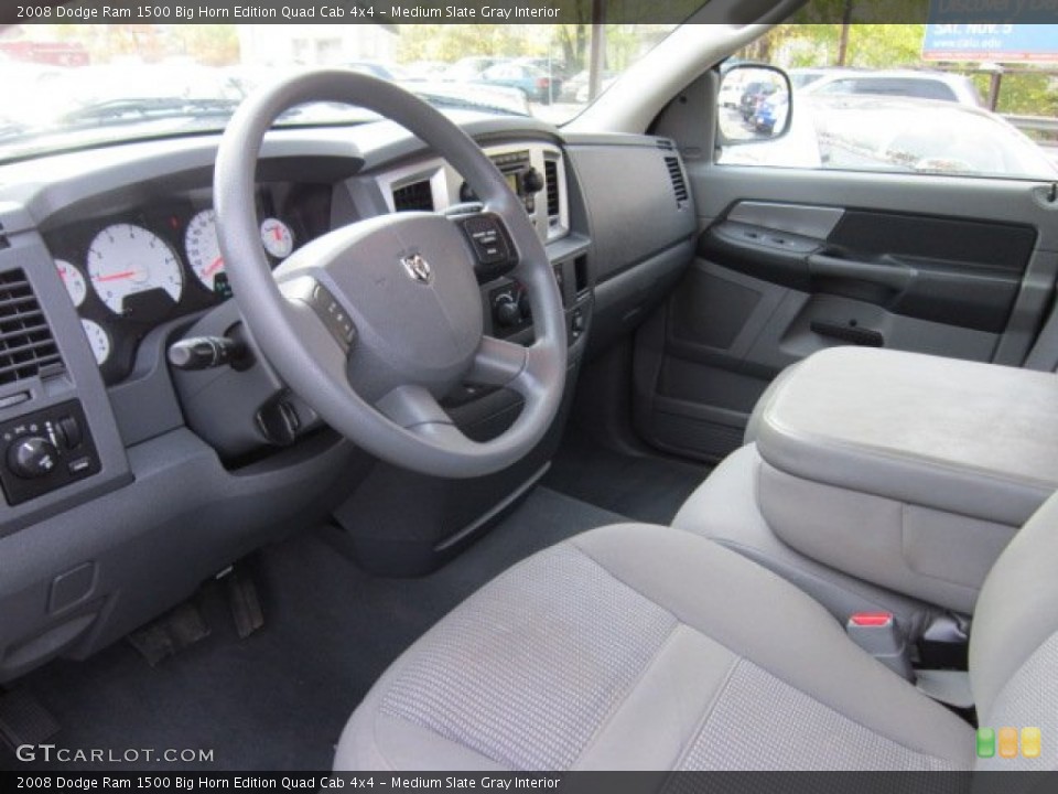 Medium Slate Gray Interior Photo for the 2008 Dodge Ram 1500 Big Horn Edition Quad Cab 4x4 #56028875