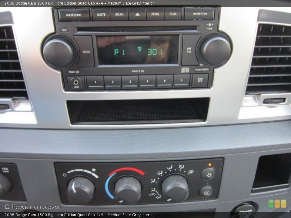 Medium Slate Gray Interior Controls for the 2008 Dodge Ram 1500 Big Horn Edition Quad Cab 4x4 #56028986
