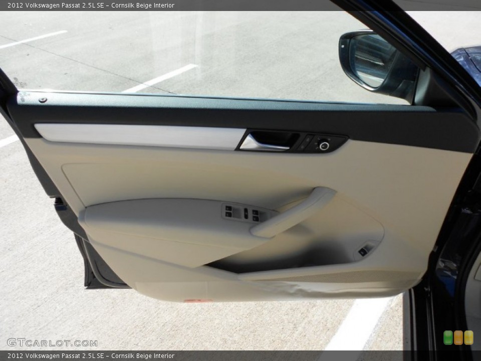 Cornsilk Beige Interior Door Panel for the 2012 Volkswagen Passat 2.5L SE #56029382