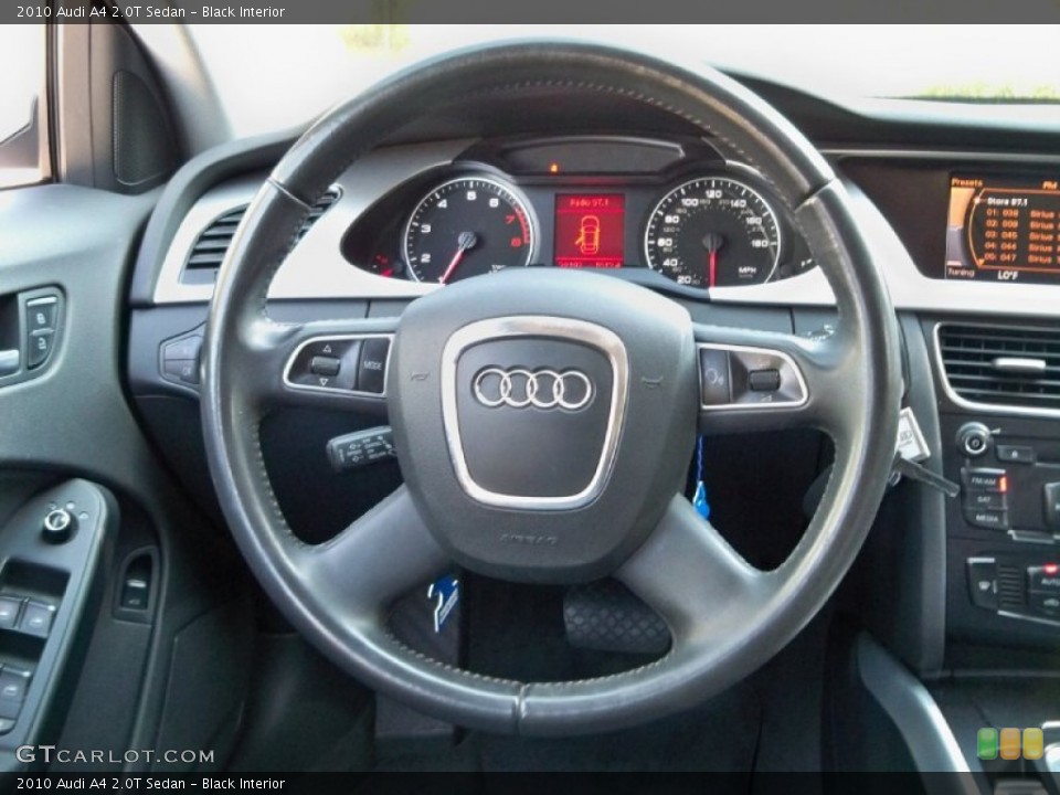 Black Interior Steering Wheel for the 2010 Audi A4 2.0T Sedan #56029388