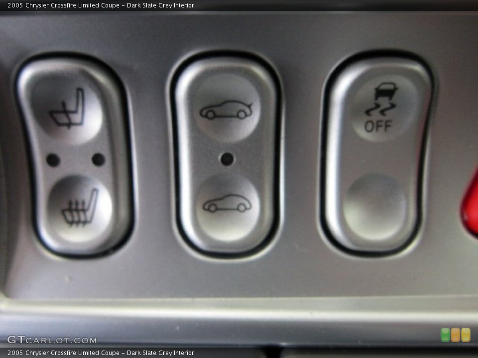 Dark Slate Grey Interior Controls for the 2005 Chrysler Crossfire Limited Coupe #56030054
