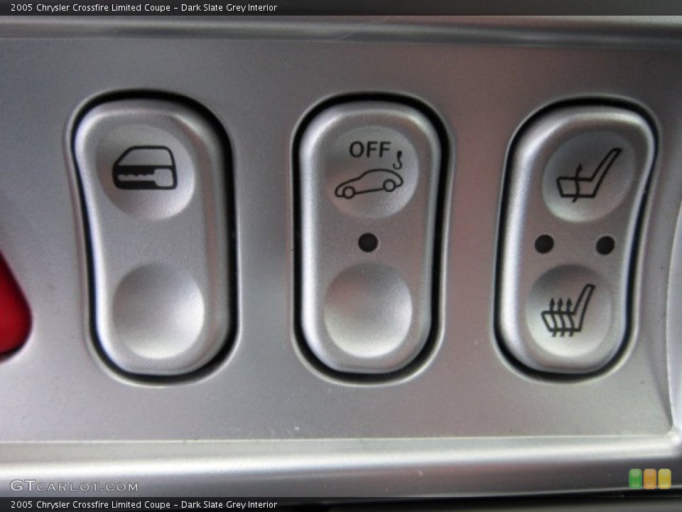 Dark Slate Grey Interior Controls for the 2005 Chrysler Crossfire Limited Coupe #56030063