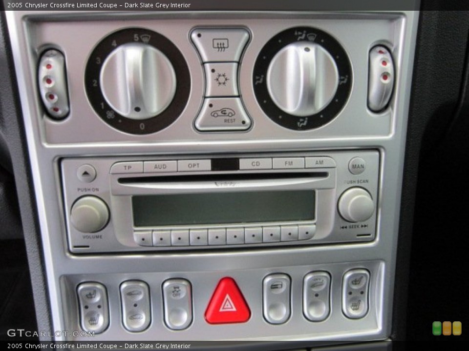 Dark Slate Grey Interior Controls for the 2005 Chrysler Crossfire Limited Coupe #56030069