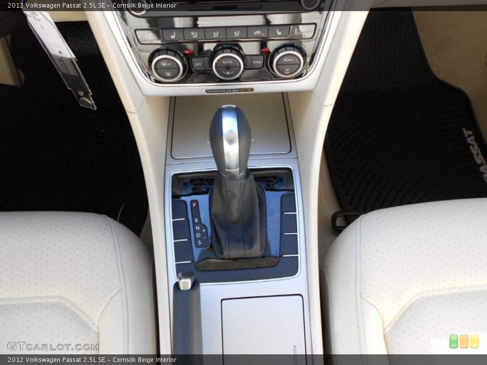 Cornsilk Beige Interior Transmission for the 2012 Volkswagen Passat 2.5L SE #56030269