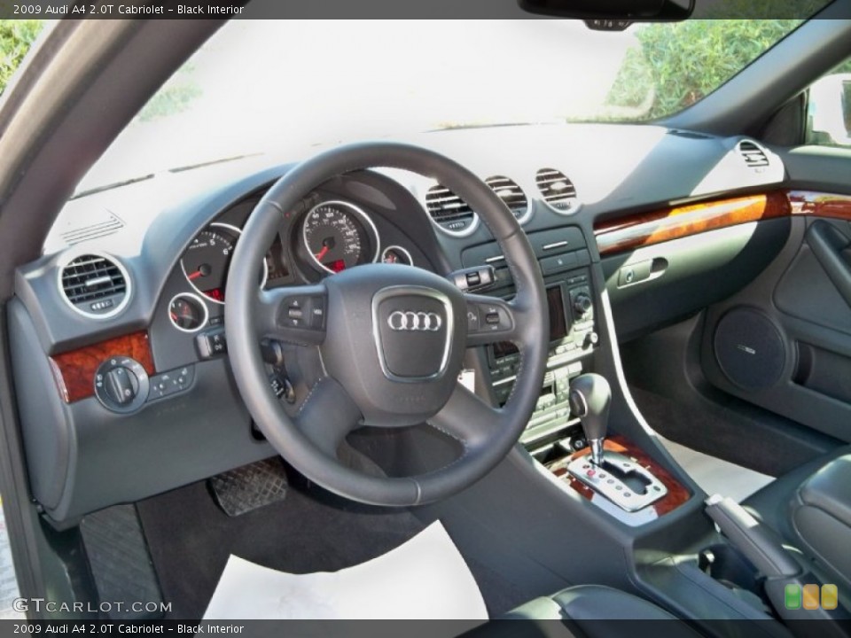 Black Interior Dashboard for the 2009 Audi A4 2.0T Cabriolet #56030486