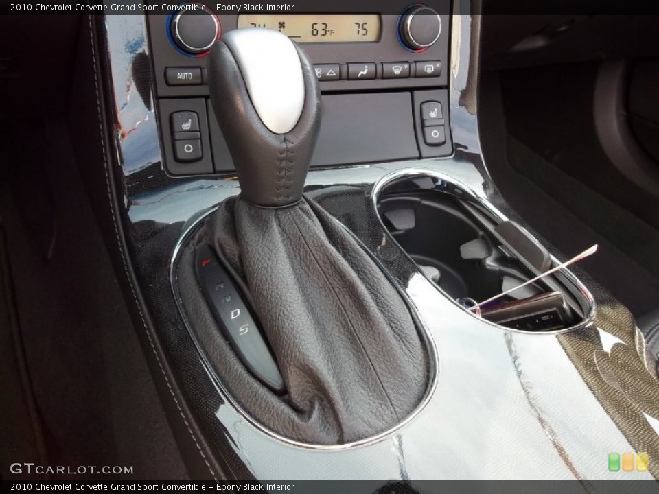 Ebony Black Interior Transmission for the 2010 Chevrolet Corvette Grand Sport Convertible #56034548